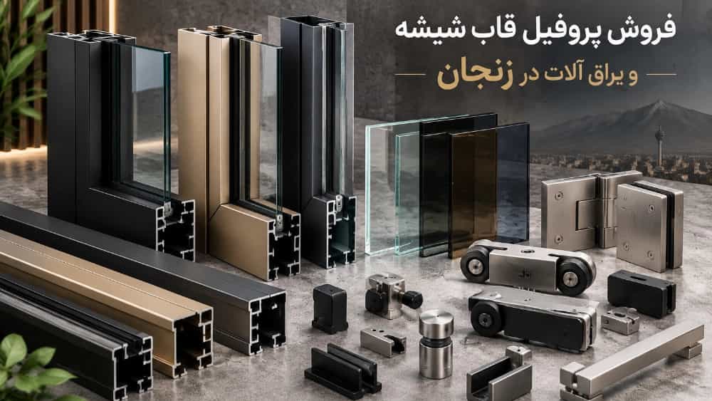 فروش پروفیل قاب شیشه و یراق آلات در بازار زنجان